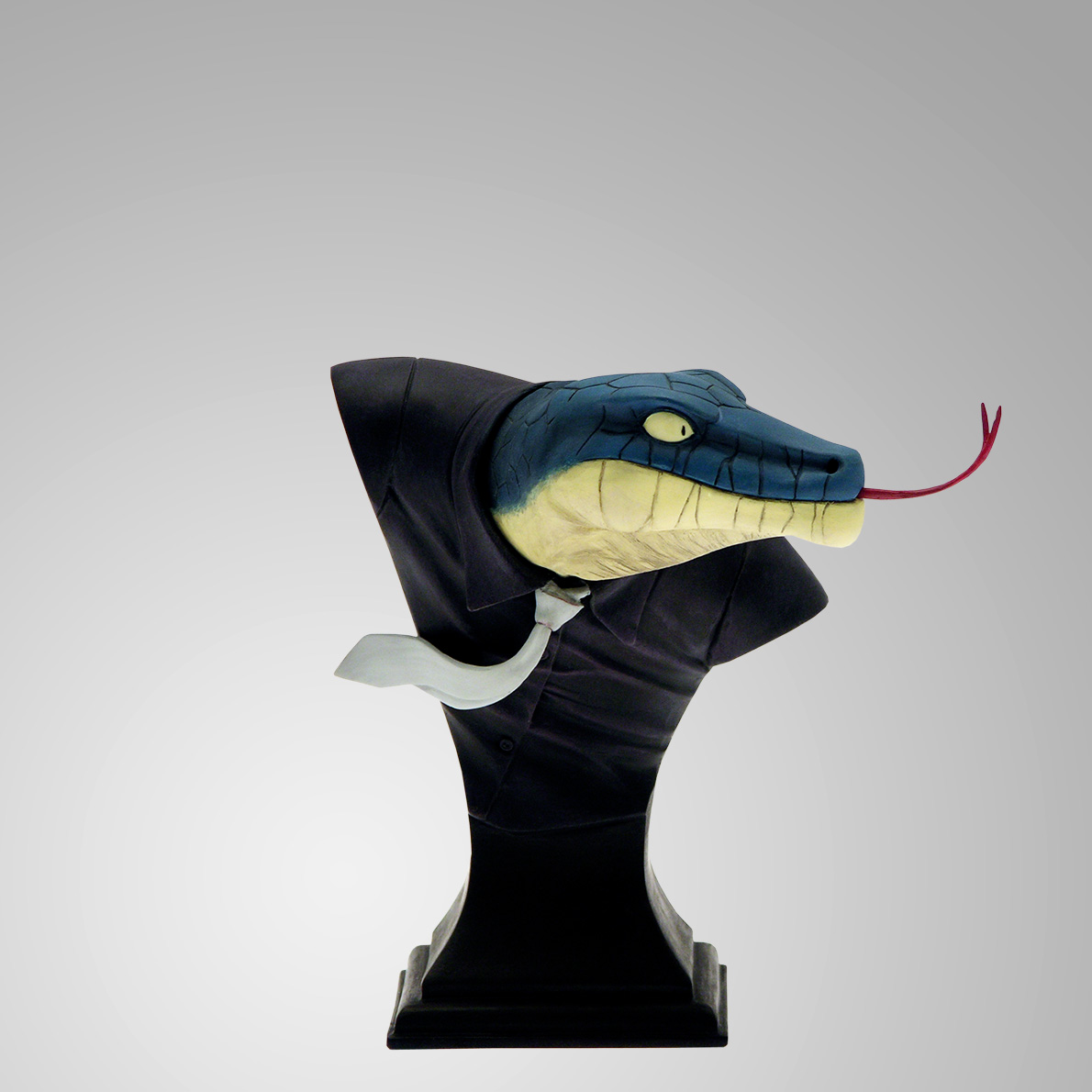 B403-Buste-fiston-lezard-serpent-lizard-Blacksad-resine-Attakus-figurine-Collection-guarnido-Particularite-carre