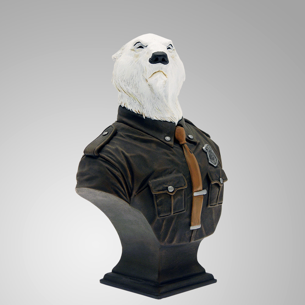 B408-Buste-Hans-Karup-ours-polaire-polar-bear-Blacksad-resine-Attakus-figurine-Collection-guarnido-Particularite-carre