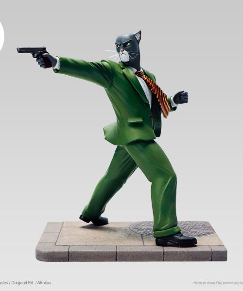 John Blacksad paré à tiré, figurine attakus