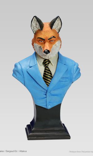 blacksad renard fox lieutenant police figurine buste statue