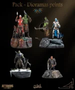 3 dioramas Le monde d'Aquilon pour Eric Nouveau