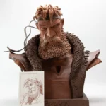 bragon loisel 64 cm grand buste sepia monochrome attakus statue collection résine resin