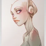 Affiche d'art Noa Sky-Doll 70 x 50 cm