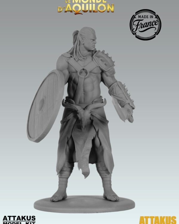  Turuk 'Bouclier' - Figurine à peindre (3 versions) - Elfes - Le Monde d'Aquilon