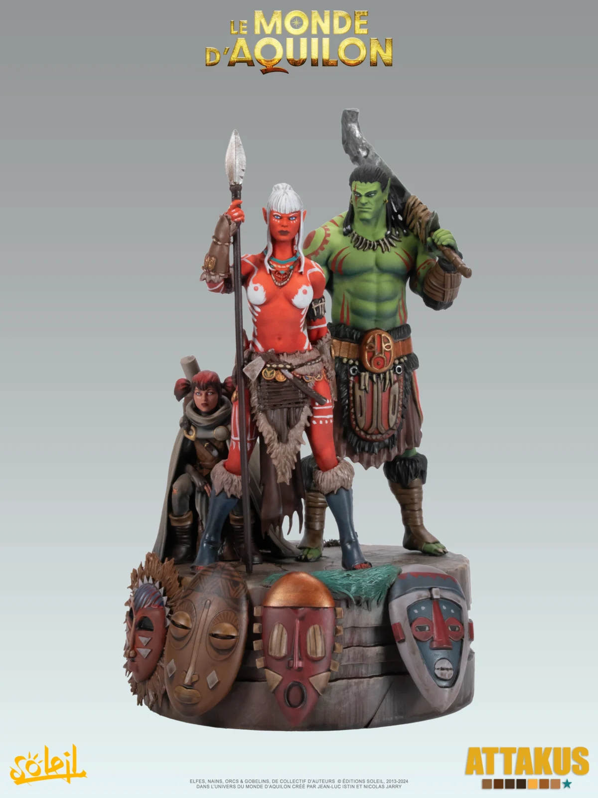 Diorama des masques - Elfes - Le Monde d'Aquilon – Image 1