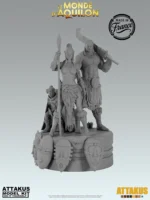 Diorama des masques à peindre - Elfes - Le Monde d'Aquilon