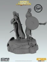 Diorama des boucliers à peindre - Elfes - Le Monde d'Aquilon – Image 3