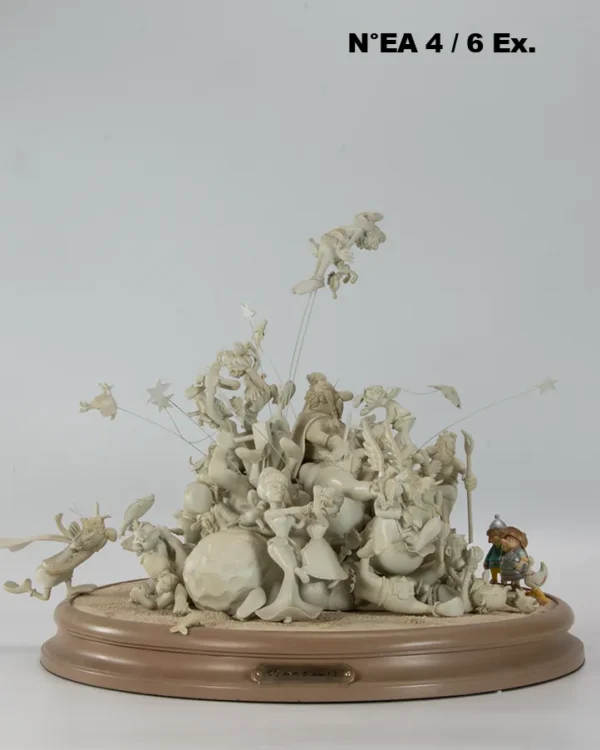 Bagarre Astérix "50 ans d'amitié" Édition Collector Biscuit signée par Uderzo n°EA 4/6