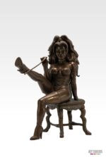 Félix Meynet – Sylvia et le fouet – Sculpture en bronzalite – Édition exceptionnelle limitée à 3 ex – 2002 – Image 2