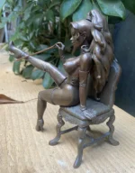 Félix Meynet – Sylvia et le fouet – Sculpture en bronzalite – Édition exceptionnelle limitée à 3 ex – 2002 – Image 9