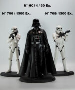 Dark Vador n°HC14/30 (série 1) et 2 Stormtroopers n° 706/1500 & 708/1500