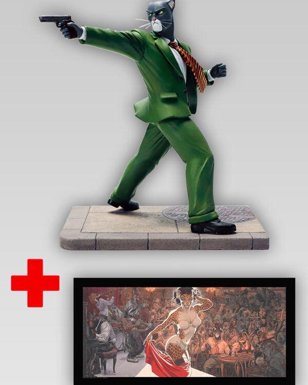 Pack Collector John Blacksad paré à tirer – Statue + Affiche