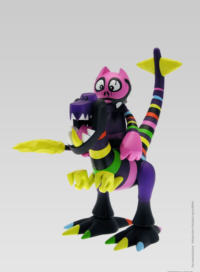 Dino & Orus – Rainbow Warrior - Figurine en vinyle - Mist et Aillaud 6