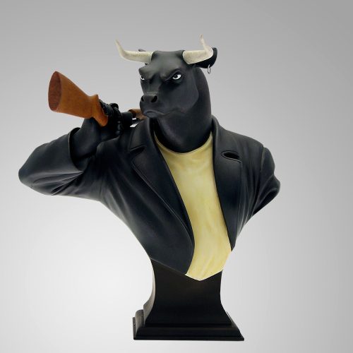 B402-Buste-Black-Bull-Claws-taureau-Blacksad-resine-Attakus-figurine-Collection-guarnido-Particularite-carre